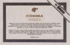 Cohiba Secretos packaging
