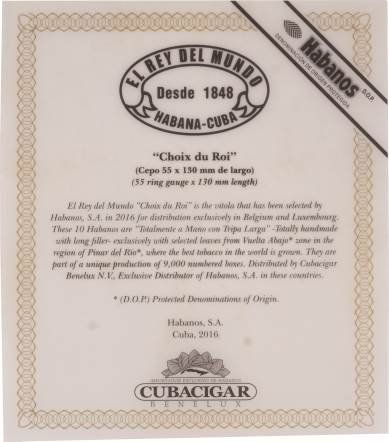 El Rey del Mundo Edición Regional Belux