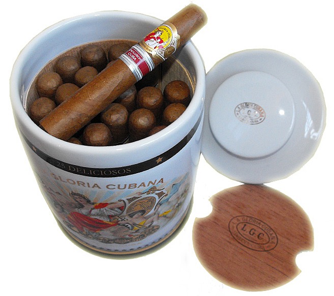 Ceramic cigar storage jar