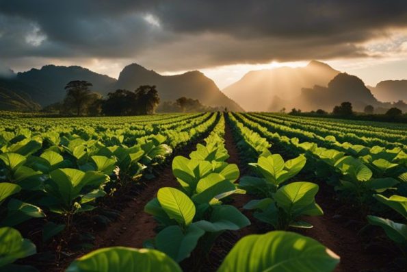 cultivo y curado de hoja de tabaco bga